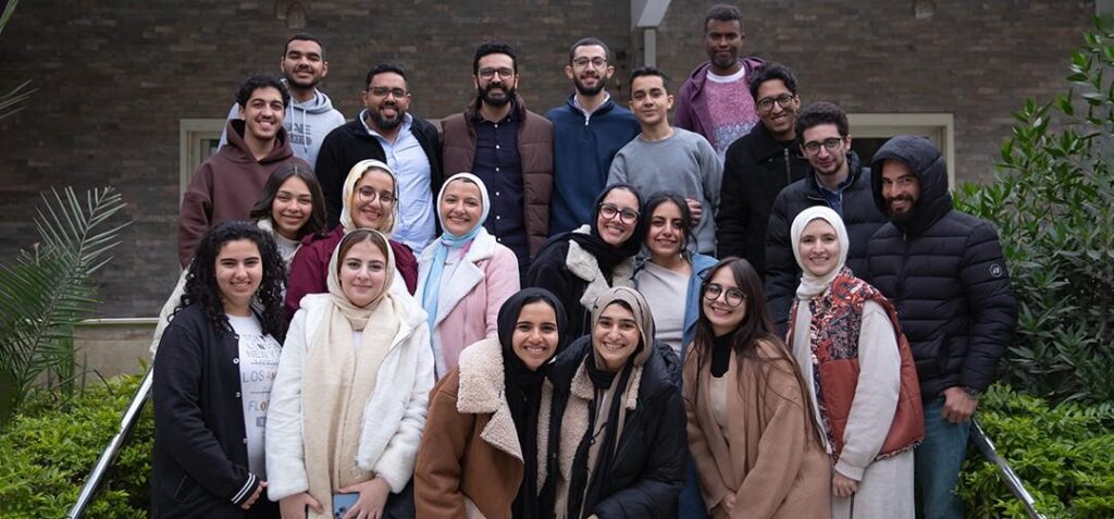 Chapters team members standing taking a group picture