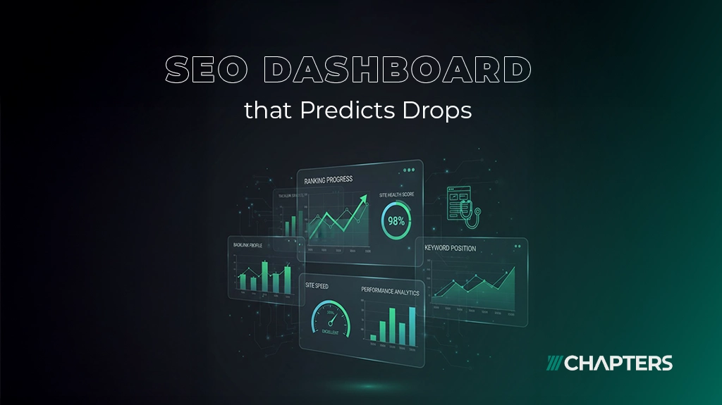 cover image for the blog "SEO Dashboard That Predicts Drops"
