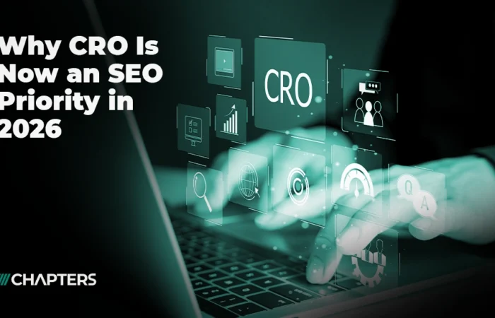 cover image for a blog titled "Why CRO Is Now An SEO Priority"