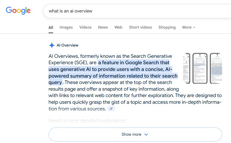 ai overview